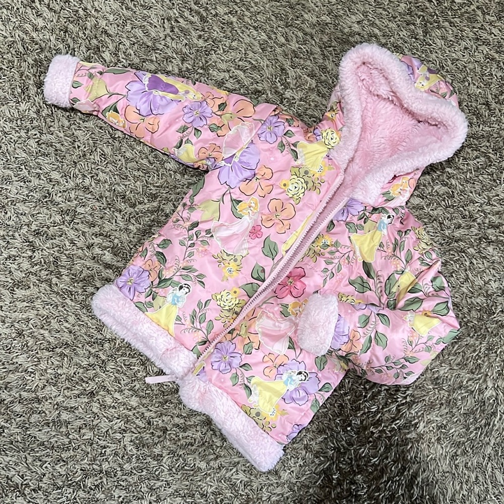 Reversible Disney Princess Jacket Approximately Size 4T (no tags)